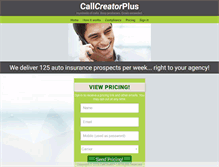 Tablet Screenshot of callcreatorplus.com